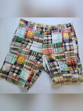 Madras Plaid Preppy Collegiate Old Money Reversable Shorts
